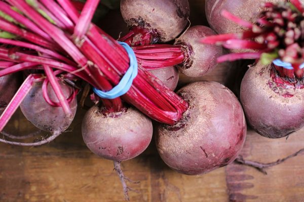 Beets ready for sale.